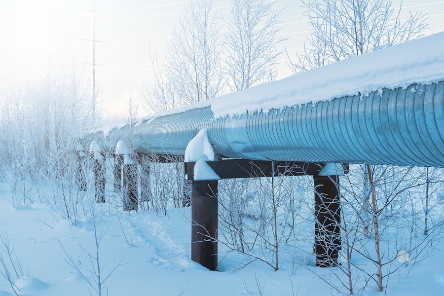 Frost protection for pipes